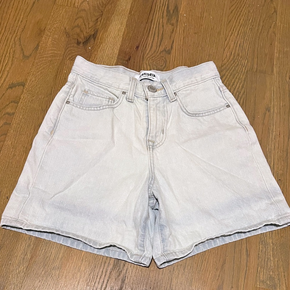 RSQ super high rise denim mom shorts sz 23